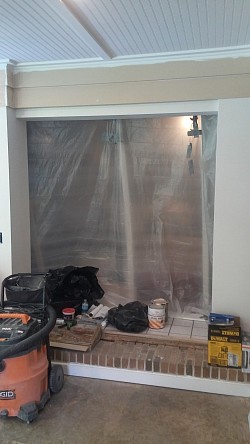 Under Construction - Created Large Opening To Kitchen