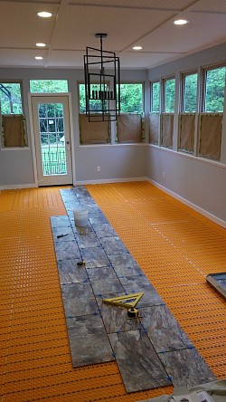 Heated Floors & Tile Started