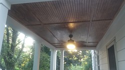 Custom Bead-board Ceiling In a Bombay Style