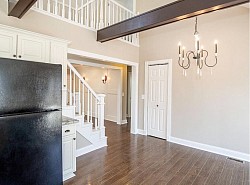 Stairs, Hallway, Living Room, Beam Detail, Loft Area