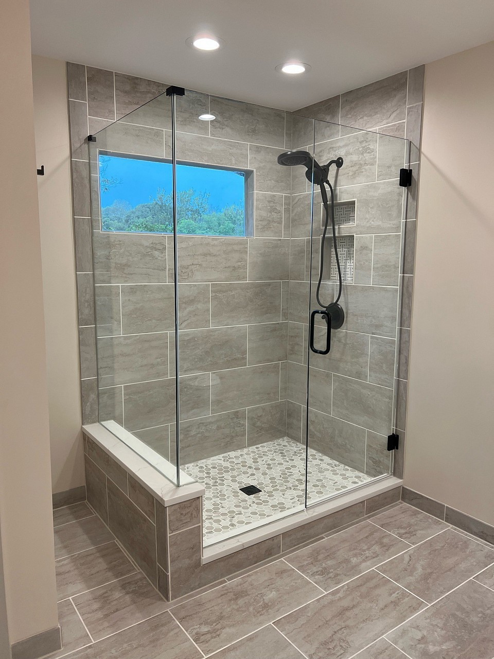 An unforgettable custom built shower.