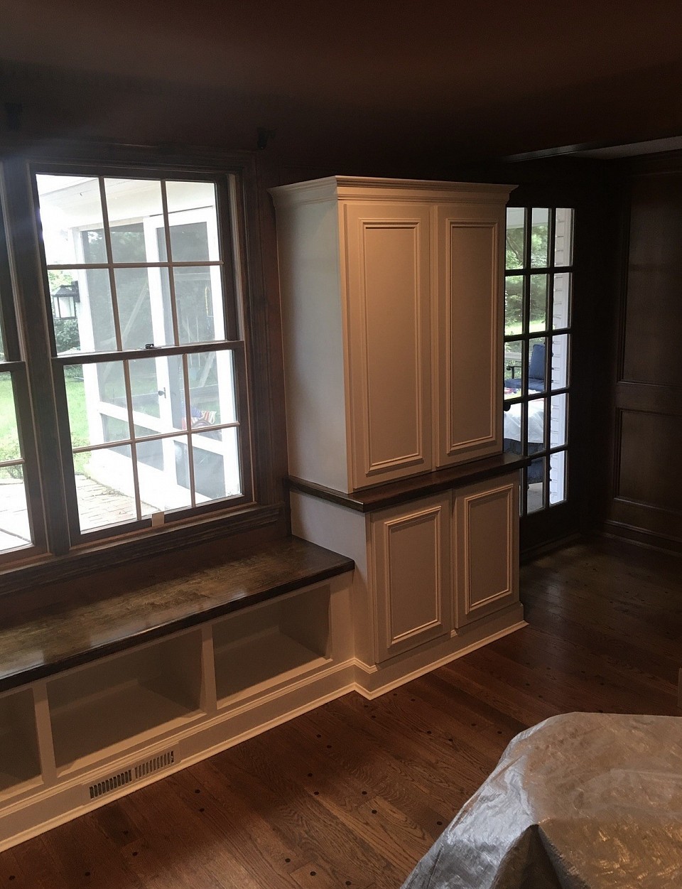 This is another set of cabinetry we built on the other side of the room.